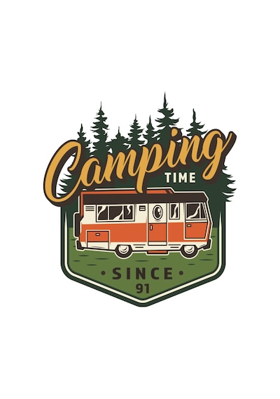Camping Adventure Kamp Karavan Sticker Off Road 13 X 12 Cm