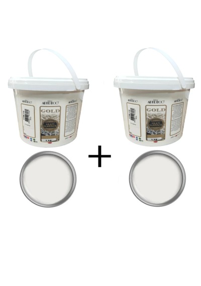 Artdeco Multi Surface 1 X2 Kg Dantel Beyaz Akrilik Boya Rulo Ve Fırça Tavası Parlak Vernik Set Karışık Renk