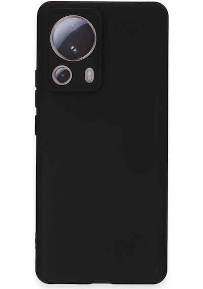 Newface Xiaomi Mi 13 Lite Kılıf Nano İçi Kadife Silikon Semeglbl - 54 - Siyah Sıyah