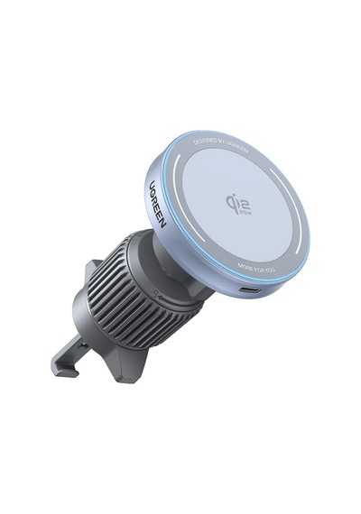 Ugreen Magflow 25w Qi2 Manyetik Kablosuz Araç İçi Hızlı Şarj Cihazı, Magsafe Uyumlu, Gümüş, 55967