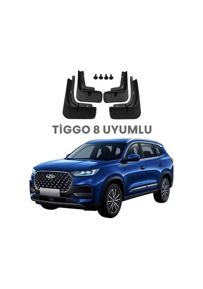 Tiggo 8 Pro Paçalık Tozluk Çamurluk Siyah 4lü