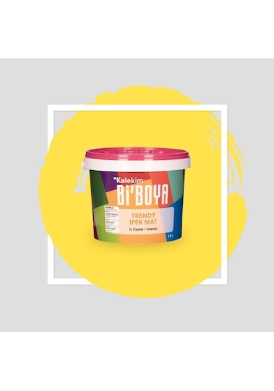 Bi Boya İpek Mat Trendy 7.5 L Coşkulu Sarı