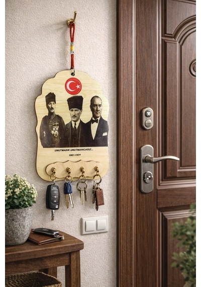 Ahşap Anahtarlık Ve Duvar Süsü Atatürk Temalı 17 X 23 84731746