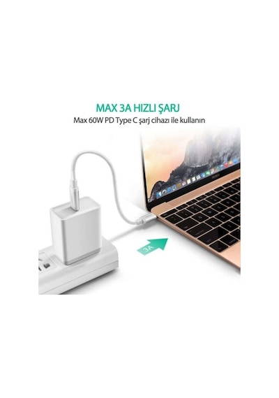 Ugreen Type-C Hızlı Şarj Ve Data Kablosu 2 Metre