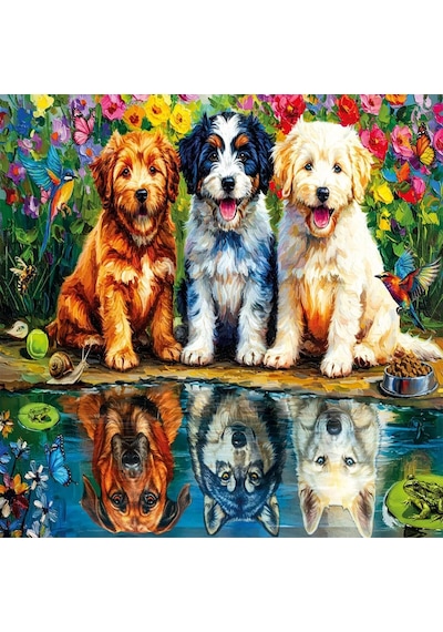 31503 Fearless Puppıes 100 Parça Puzzle