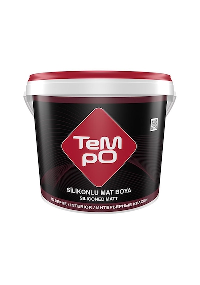 Tempo Silikonlu Mat İç Cephe Boyası Silinebilir 3,5 Kg