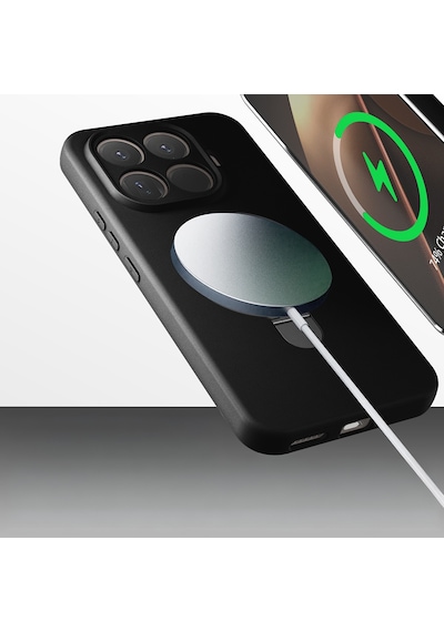 Xiaomi 15t Pro Kılıf M-safe Şarj Özellikli Standlı Zore Samara Kapak Siyah