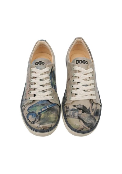 Kadın Vegan Deri Çok Renkli Sneakers - Birds Of The Castle Tasarım