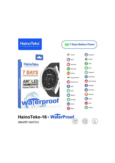 Schitec Hainoteko-16 Akıllı Saat (İthalatçı Garantili) + 3 Kordon