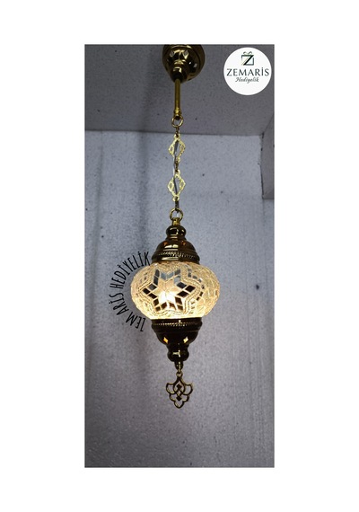 Gold Renk Sarkıt Avize Beyaz - 786453797 Beyaz