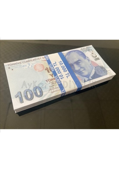 300 Adet Geçersiz 100 Tl Dizi Film Düğün Çekimleri için Paralar