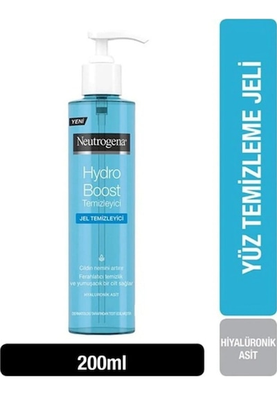 Neutrogena Hydro Boost Jel Temizleyici 200 ML + Hydro Bost Hyalüronik Asit Konsantre Serum 15 ML