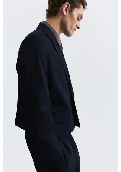 Antioch Crop Fit Blazer Ceket Lacivert