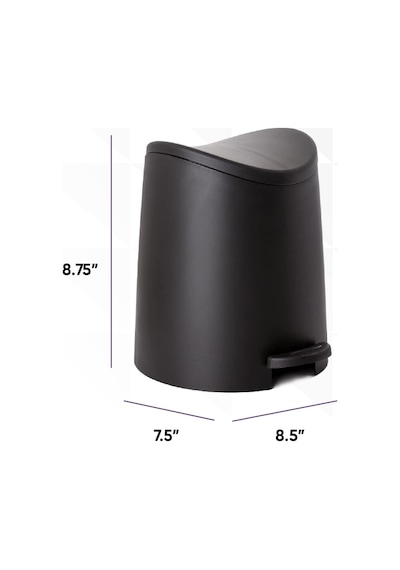 Kapaklı Küçük Plastik Banyo Çöp Kutusu 3 Litre Siyah Modern Kavisli Ayak Pedallı Çöp Kovası, Mini Mutfak Çöp Kutusu, Yatak Odası, Ofis, Masa Altı İçin Dayanıklı Ve Yumuşak Kapanır Belirtilmemiş Kapaklı Küçük Plastik Banyo Çöp Kutusu 3 Litre Siyah Modern Kavisli Ayak Pedallı Çöp Kovası, Mini Mutfak Çöp Kutusu, Yatak Odası, Ofis, Masa Altı İçin Dayanıklı Ve Yumuşak Kapanır Belirtilmemiş