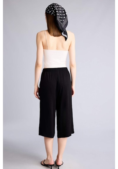 Defacto Yüksek Bel Crop Fit Belmando Kapri I6798az26smbk81 Siyah-bk81