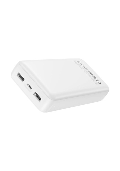Pb313 20000 Mah Harici Batarya Usb-c Girişli 2 Usb-a Çıkışlı Powerbank Beyaz
