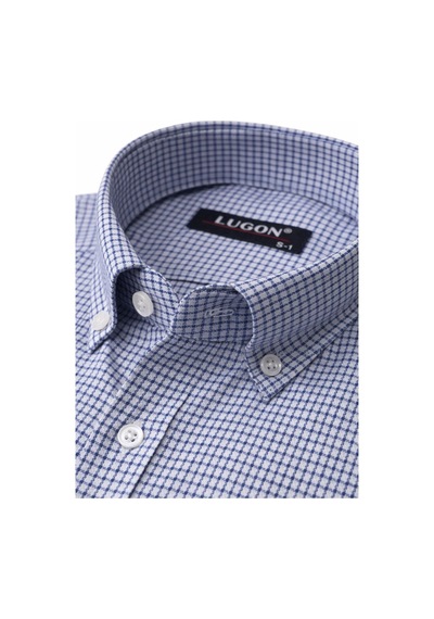 Lugon Klasik Regular Fit Uzun Kol Erkek Gömlek 7610 Mavi Lugon Klasik Regular Fit Uzun Kol Erkek Gömlek 7610 Mavi
