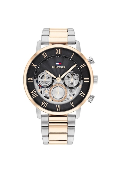 Tommy Hilfiger Th1710570 Quartz Çelik Rose/gri Siyah Kadran 44 Mm Erkek Kol Saati