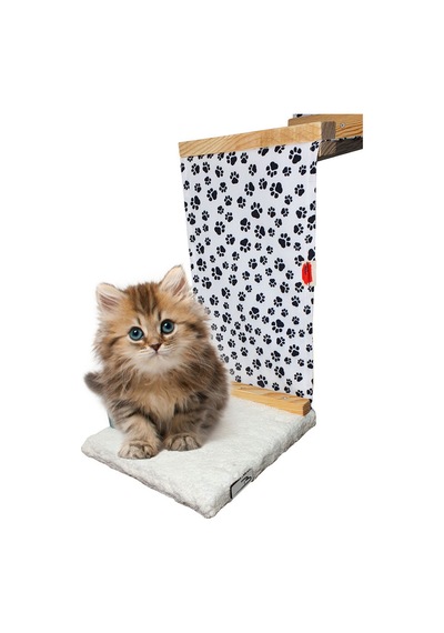 Peluş Basamaklı Kumaş Kedi Köprüsü Raf Duvar Kedi Yolu Parkur 135