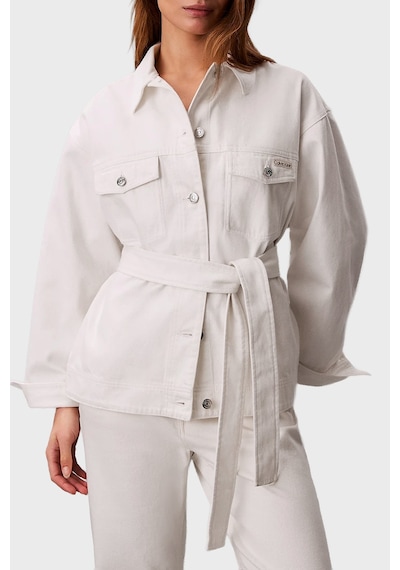 Calvin Klein Bayan Kot Ceket Lv047f759g Asn Beyaz Beyaz