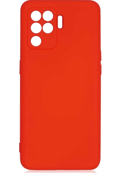 Noktaks - Oppo Uyumlu Oppo Reno 5 Lite - Kılıf İçi Kadife Koruyucu Mara Lansman Kapak - Kırmızı