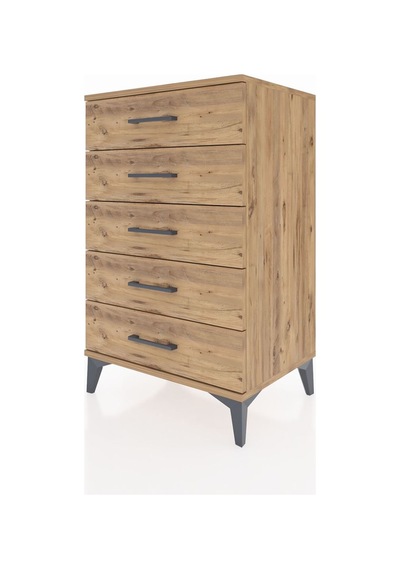 Hyperion Komodin 5 Çekmeceli 60x44x96 Çam-çam Çam