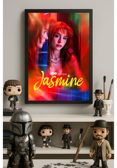 Jasmine Siyah Ahşap Çerçeveli Poster, Dekoratif Dizi Duvar Tablosu