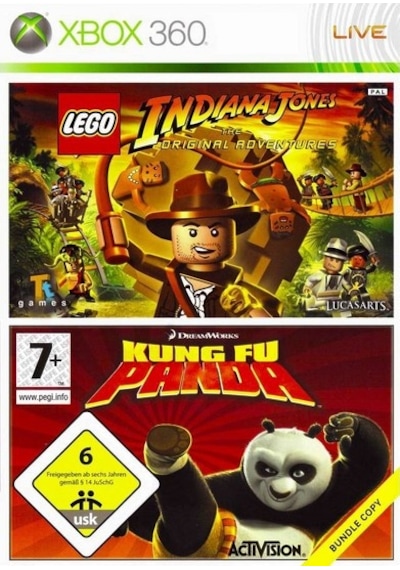 Xbox 360 Lego Indiana Jones Ve Kung Fu Panda Oyunu
