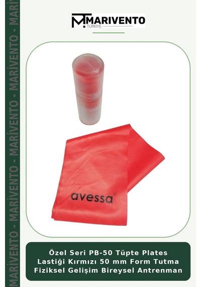 Özel Seri Pb-50 Tüpte Plates Lastiği Kırmızı 50 Mm Form Tutma Fiziksel Gelişim Bireysel Antrenman