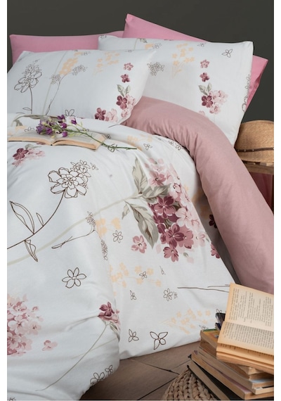 Mystory Home Viola Lastikli Çarşaflı Çift Kişilik Nevresim Takımı 200 x 220