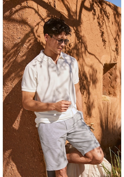 AC&Co / Altınyıldız Classics Erkek Gri Slim Fit Dar Kesim Yan Cepli Gofre Desenli Şort Gri AC&Co / Altınyıldız Classics Erkek Gri Slim Fit Dar Kesim Yan Cepli Gofre Desenli Şort Gri