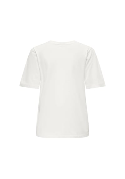 Only Onlhappy S/s Emb Top Jrs Kadın T-shirt 15370117 Beyaz
