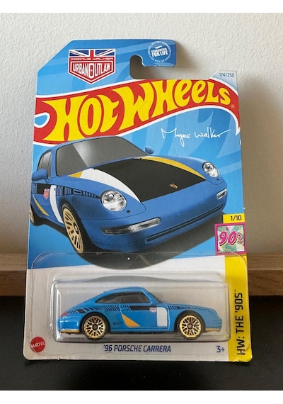 Hot Wheels 96 Porsche Carrera Uzun Kart Mavi