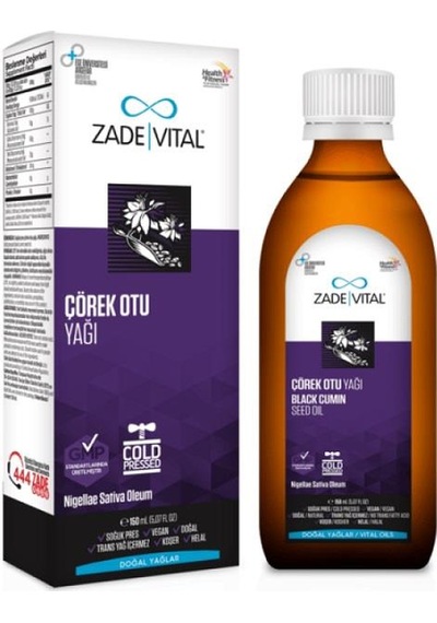 Zade Vital Çörek Otu Yağı 150ml Cam Şişe