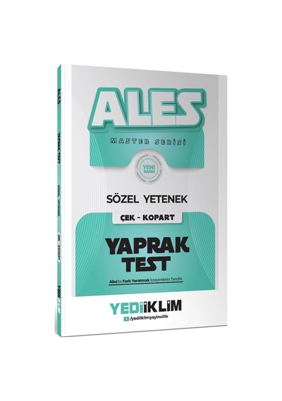 2027 Ales Master Serisi Sözel Yetenek Çek Kopart Yaprak Test