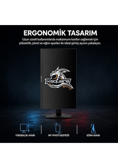 Dexim Dmt012 27" 540hz 0.5ms Fhd Hdmı Dp Hdr Low Blue Light Freesync Fast Ips Pivot Gaming Monitör