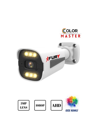 Fury 5mp Lens1080p 6 X Ultra Led Gece Renkli Full Hd Suya Dayanıklı Güvenlik Kamerası Fury 5mp Lens1080p 6 X Ultra Led Gece Renkli Full Hd Suya Dayanıklı Güvenlik Kamerası