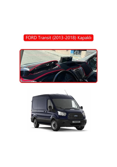 Ford Transit 2013-2018 Kapaklıtorpido Koruma Halısı Kırmızı Kenar