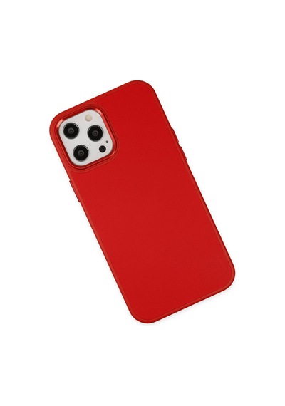Apple iPhone Uyumlu - 12 Pro Max Kılıf Asya Deri Silikon - Kırmızı