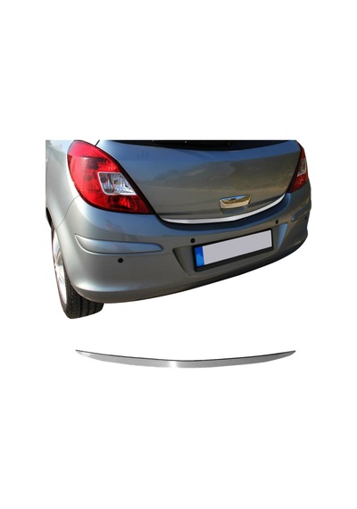Opel Corsa E Krom Bagaj Alt Çıtası 2015-2019 Arası Paslanmaz Çeli