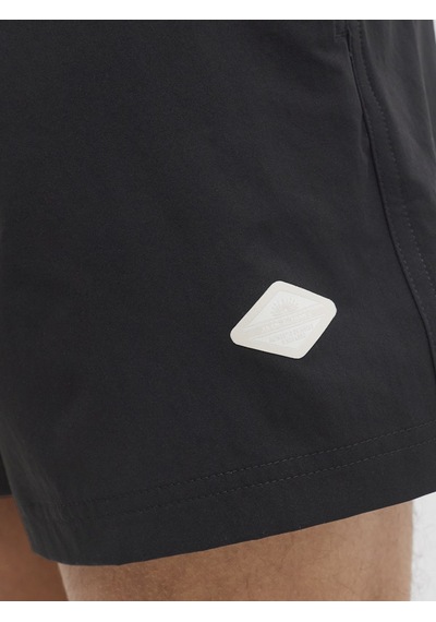 Jack & Jones Jack Jones Erkek Beli Lastikli Siyah Deniz Şortu 12291385
