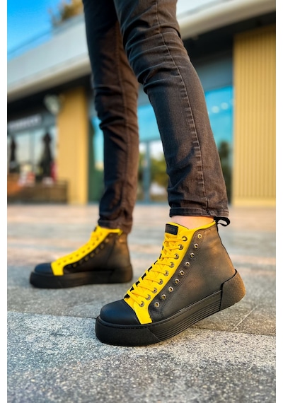 Melonika Ch167 - Gst Blazer Erkek Bot Sıyah - Sarı Çok Renkli