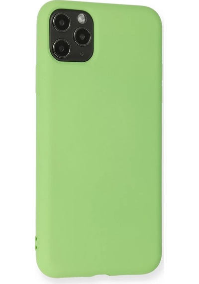 Newface Apple Uyumlu iPad iPhone 11 Pro Max Kılıf Nano İçi Kadife Silikon - Yeşil