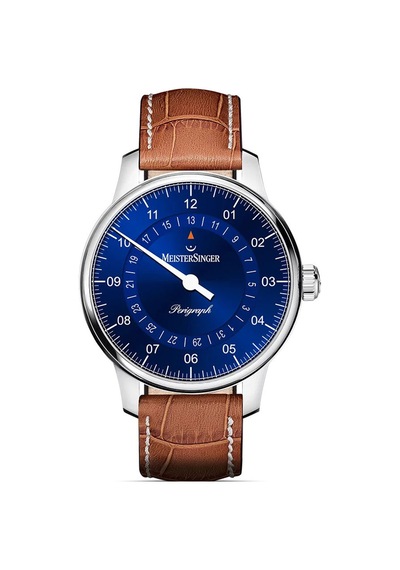 Meistersinger Perigraph 38mm Sunburst Blue Bm1108 Metalik