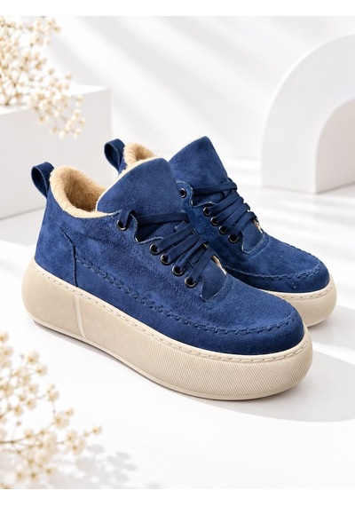 Dabab Shoes Nolen Kadın Lacivert Bağcıklı Lüks Süet İçi Kürklü 4 Cm Kalın Taban Sneaker Spor Ayakkabı Dabab Shoes Nolen Kadın Lacivert Bağcıklı Lüks Süet İçi Kürklü 4 Cm Kalın Taban Sneaker Spor Ayakkabı