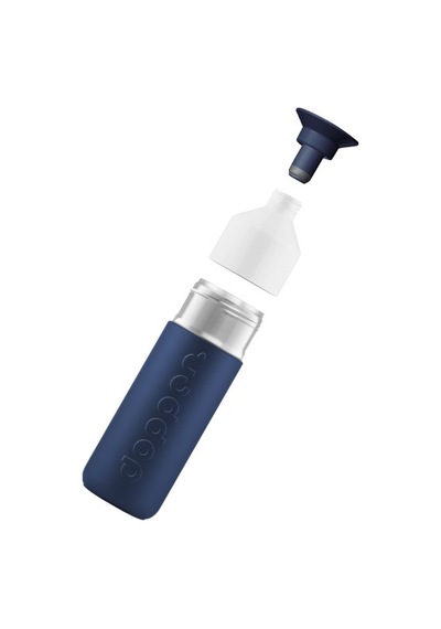 Dopper Insulated Yalıtımlı Termos Şişe 1 L - Dalga Mavisi Lacivert - Beyaz
