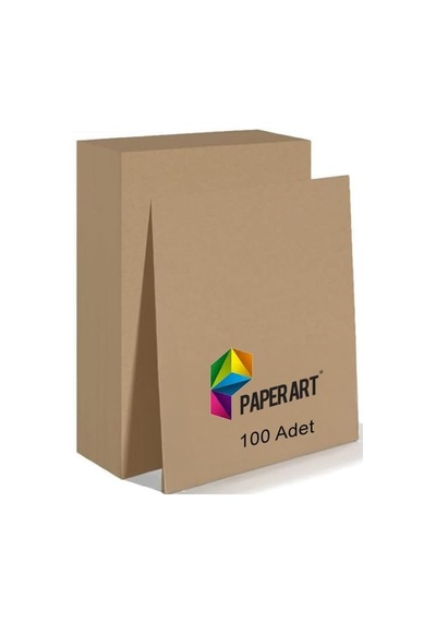 Monarty Kraft Kağıt, Paperart Kraft A4 Boyut, 90gr, 100 Yaprak, Renkli Fotokopi Uyumlu, El İşi Kağıdı, Saman Kağ