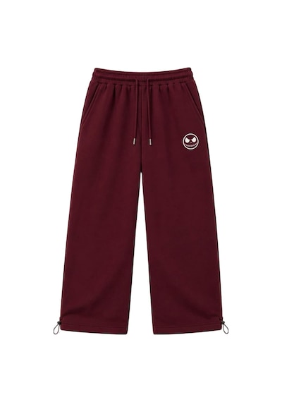 Zaee Skull Smile Nakışlı Ayarlanabilir Paça Premium Baggy Eşofman Altı Çok Renkli