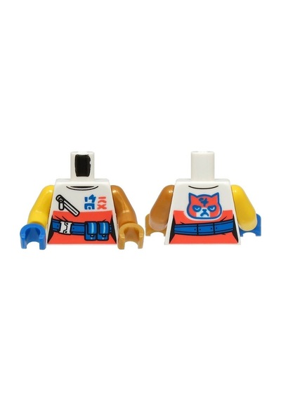 Minifigür Parçaları: Torso, Vücut, Gövde: Ninjago Sora Imzalı 973pb5249c01