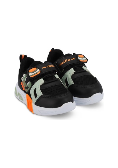 Mille PAOLINO IN Mille PANAMA IN Çocuk  Siyah / Yeşil Sneaker